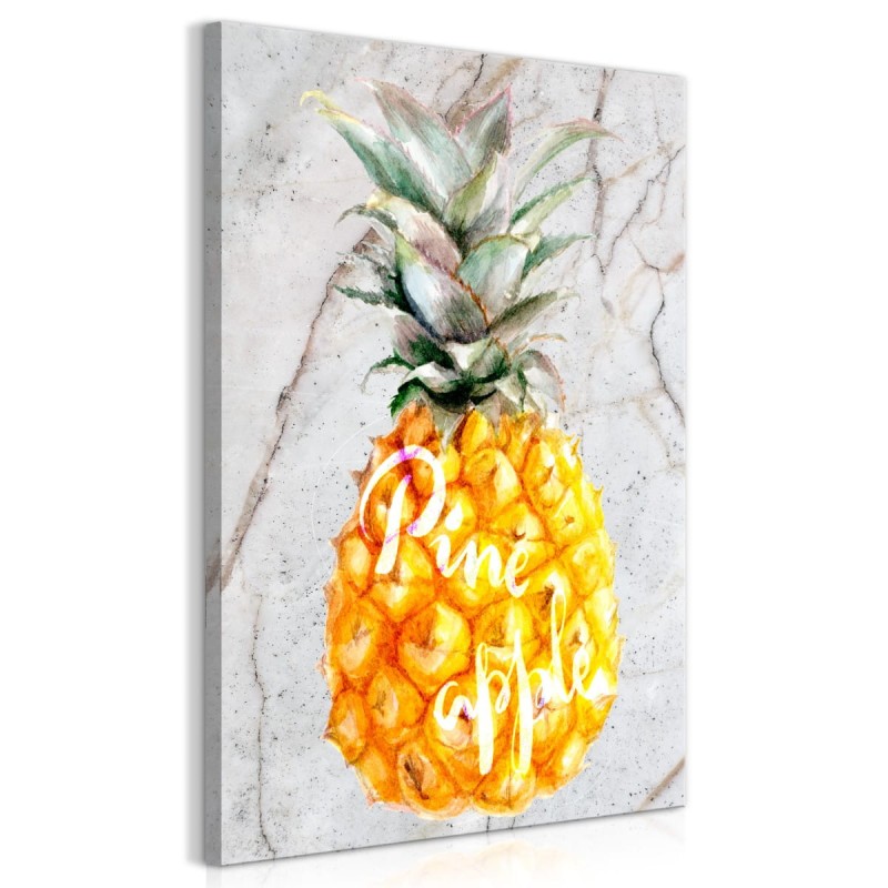 Obraz - Ananas i marmur (1-częściowy) pionowy