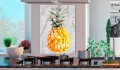 Obraz - Ananas i marmur (1-częściowy) pionowy