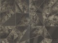 Czarno-brązowa winylowa tapeta na flizelinie geometryczny wzór