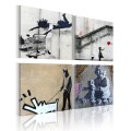 Obraz - Banksy - cztery twórcze pomysły