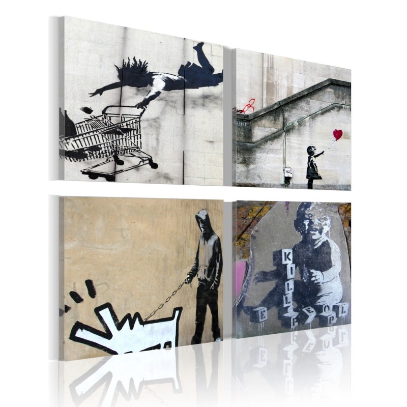Obraz - Banksy - cztery twórcze pomysły