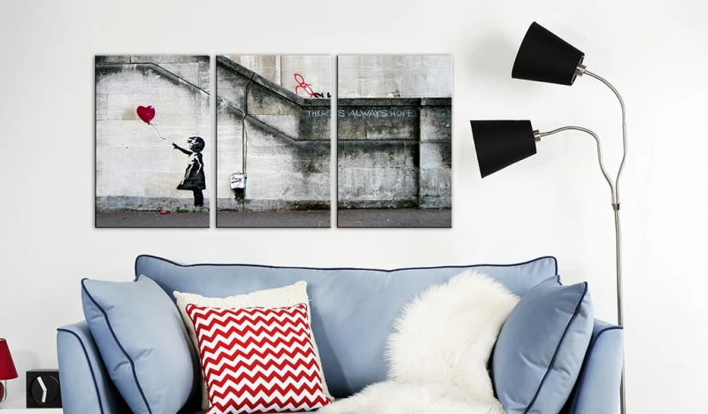 Obraz - Zawsze jest nadzieja (Banksy) - tryptyk