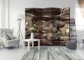 Parawan 5-częściowy - Czekoladowa rzeka II [Room Dividers]