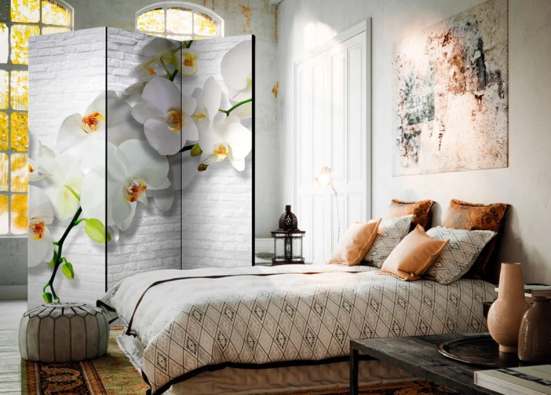 Parawan 3-częściowy - Miejska orchidea [Room Dividers]