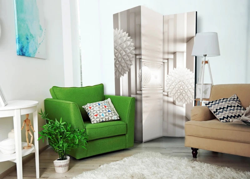 Parawan 3-częściowy - Brama do przyszłości [Room Dividers]