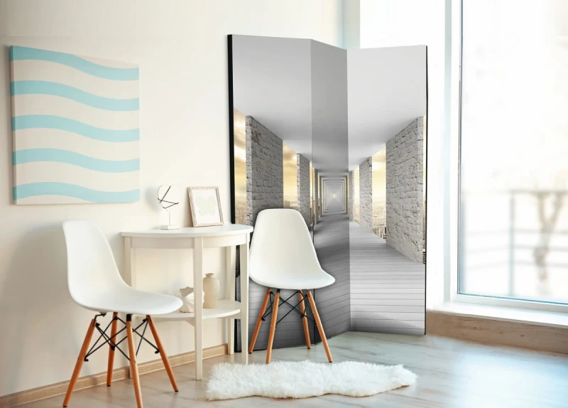 Parawan 3-częściowy - Podniebny korytarz [Room Dividers]