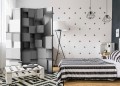 Parawan 3-częściowy - Geometryczne puzzle [Room Dividers]