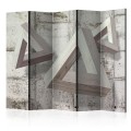 Parawan 5-częściowy - Szare trio II [Room Dividers]