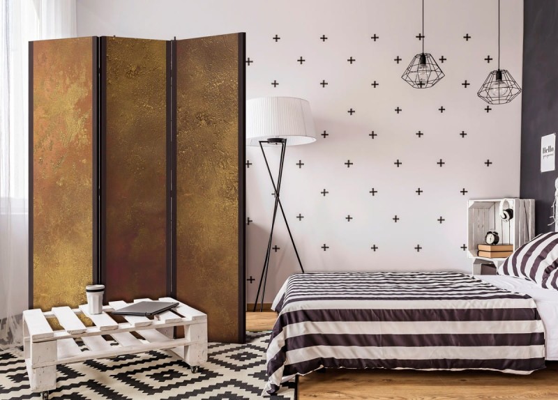 Parawan 3-częściowy - Złota pokusa [Room Dividers]
