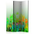 Parawan 3-częściowy - Abstrakcyjne miasto [Room Dividers]