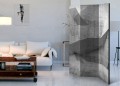 Parawan 3-częściowy - Betonowa geometria [Room Dividers]