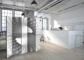 Parawan 5-częściowy - Strukturalny tunel II [Room Dividers]