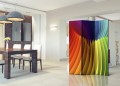 Parawan 3-częściowy - Tęczowa fala [Room Dividers]