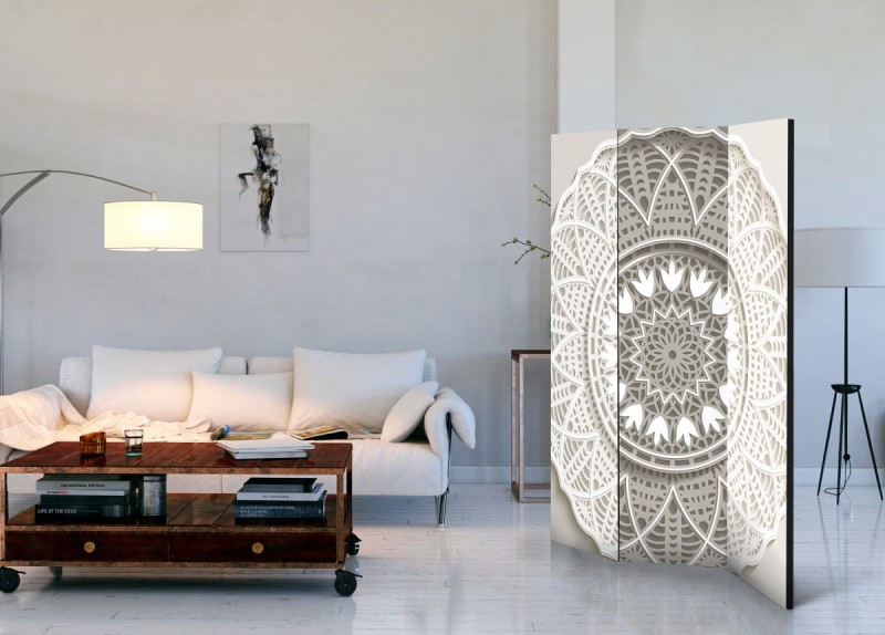 Parawan 3-częściowy - Mandala 3D [Room Dividers]