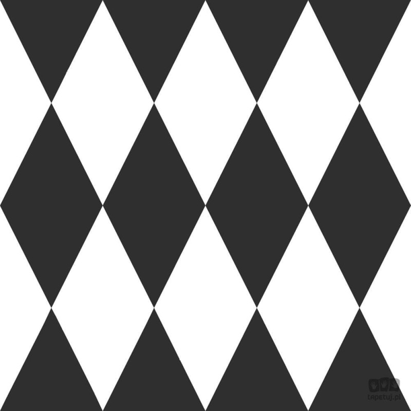 Tapeta z geometrycznym czarno-białym wzorem