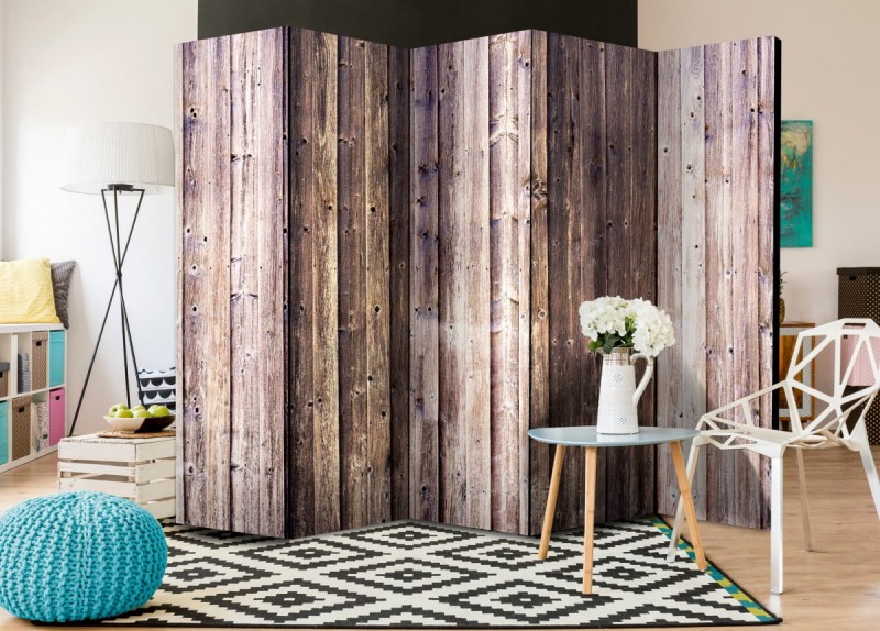 Parawan 5-częściowy - Drewniany urok II [Room Dividers]