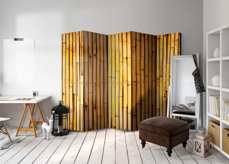 Parawan 5-częściowy - Bambusowy ogród II [Room Dividers]