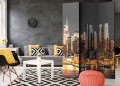 Parawan 3-częściowy - Nowy Jork o zmierzchu [Room Dividers]