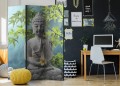 Parawan 3-częściowy - Medytujący Budda [Room Dividers]