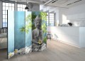 Parawan 5-częściowy - Medytujący Budda II [Room Dividers]
