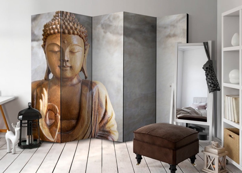 Parawan 5-częściowy - Budda II [Room Dividers]