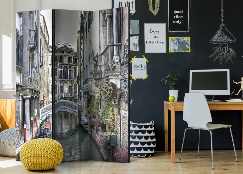 Parawan 3-częściowy - Romantyczna Wenecja [Room Dividers]