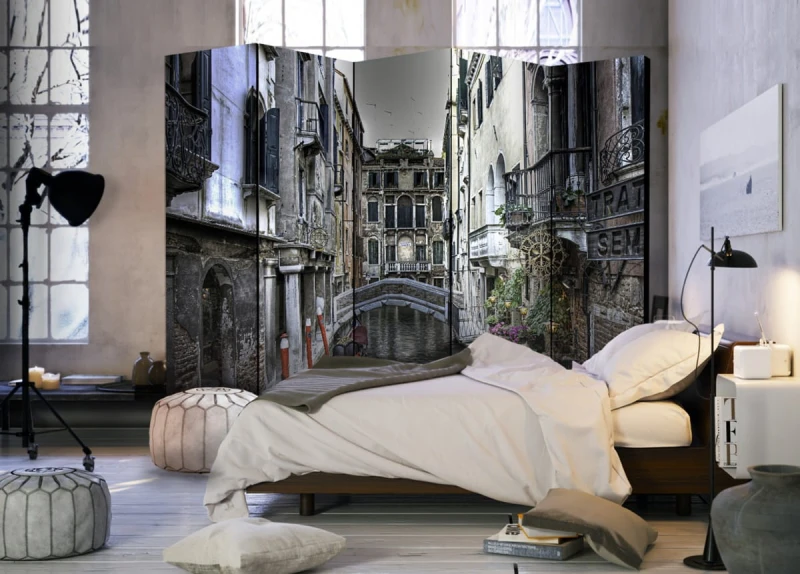 Parawan 5-częściowy - Romantyczna Wenecja II [Room Dividers]