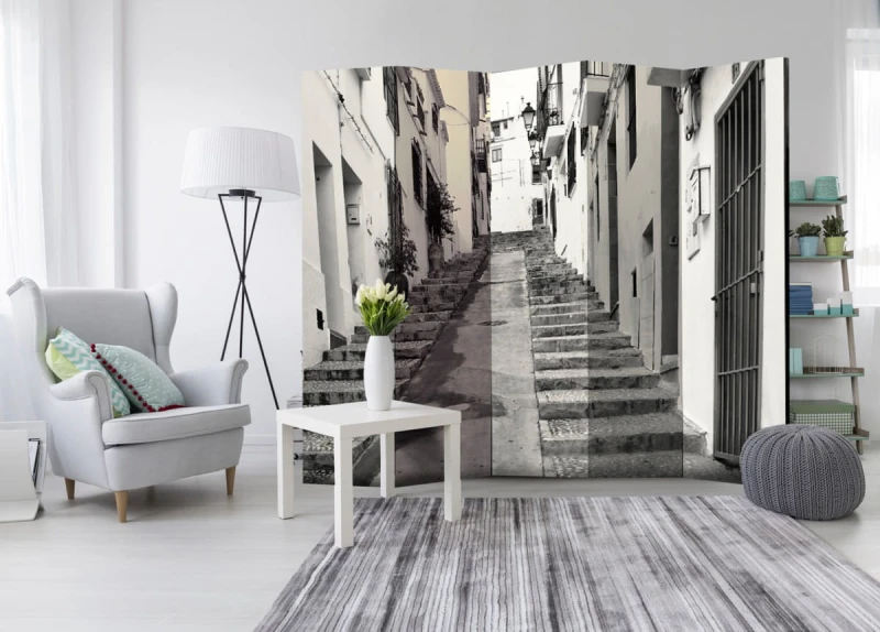 Parawan 5-częściowy - Stare miasto w Altea II [Room Dividers]