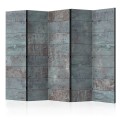 Parawan 5-częściowy - Turkusowy beton II [Room Dividers]