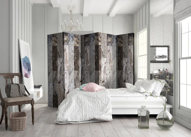 Parawan 5-częściowy - Marmurowa mozaika II [Room Dividers]