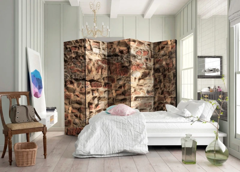 Parawan 5-częściowy - Starożytny mur II [Room Dividers]