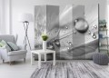Parawan 5-częściowy - Szare piórko II [Room Dividers]