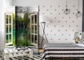 Parawan 3-częściowy - Zielony skarb [Room Dividers]