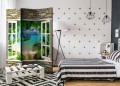 Parawan 3-częściowy - Tropikalna plaża [Room Dividers]