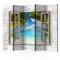 Parawan 5-częściowy - Wyspa marzeń II [Room Dividers]