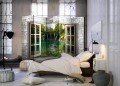 Parawan 5-częściowy - Zielony skarb II [Room Dividers]