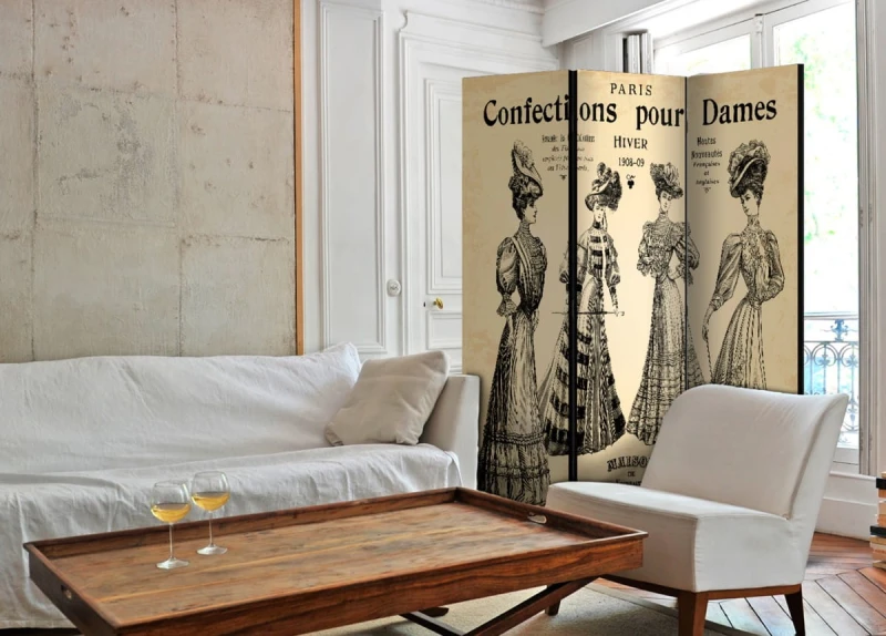 Parawan 3-częściowy - Confections pour Dames  [Room Dividers]