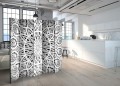 Parawan 5-częściowy - Biała Mandala II [Room Dividers]