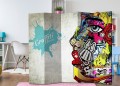 Parawan 5-częściowy - Graffiti Beauty [Room Dividers]