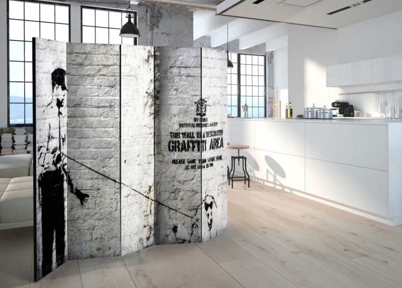 Parawan 5-częściowy - Graffiti Area [Room Dividers]
