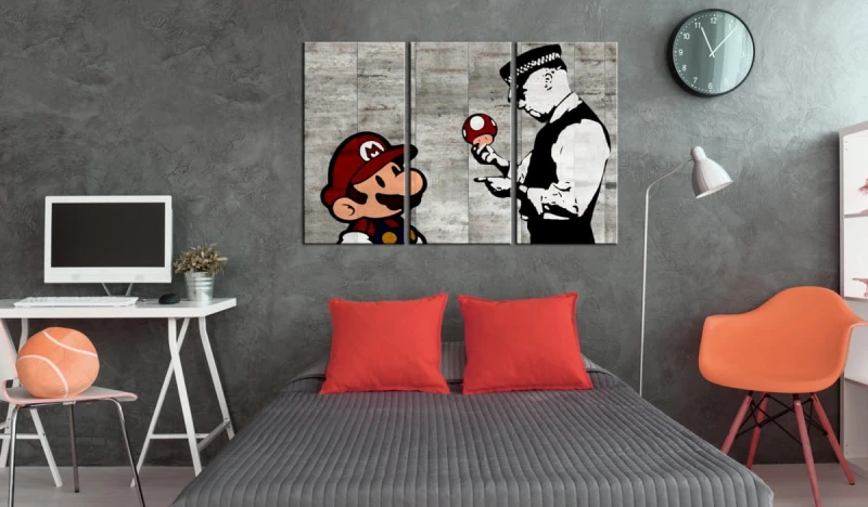 Obraz - Banksy: Mario Bros