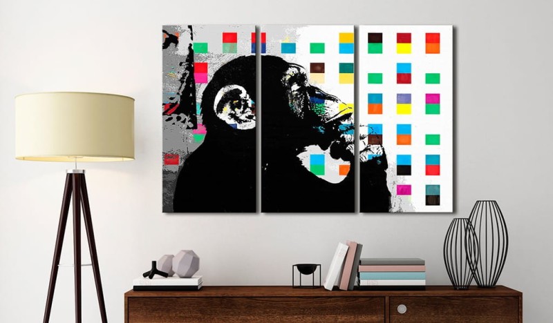 Obraz - The Thinker Monkey by Banksy