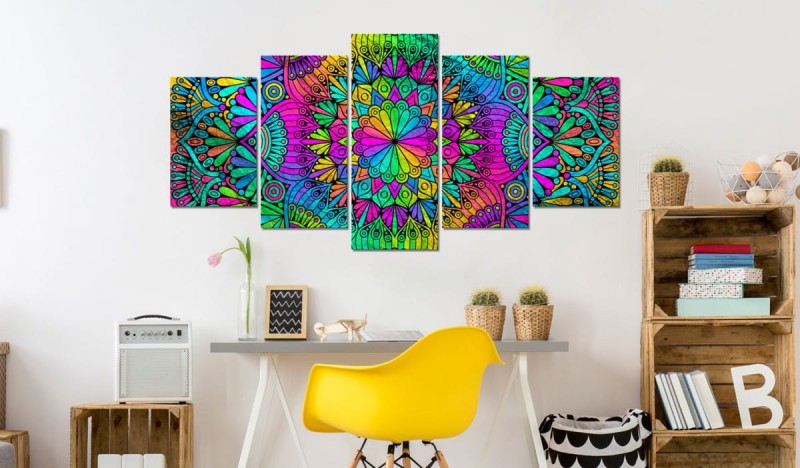 Obraz - Mandala: Pawie oczka
