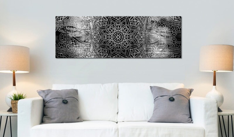 Obraz - Mandala: Szara głębia