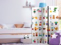 Parawan 3-częściowy - Zwierzątka z kreskówek [Room Dividers]