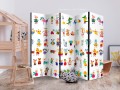 Parawan 5-częściowy - Zwierzątka z kreskówek II [Room Dividers]