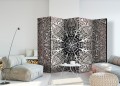 Parawan 5-częściowy - Pióra (różowy) II [Room Dividers]