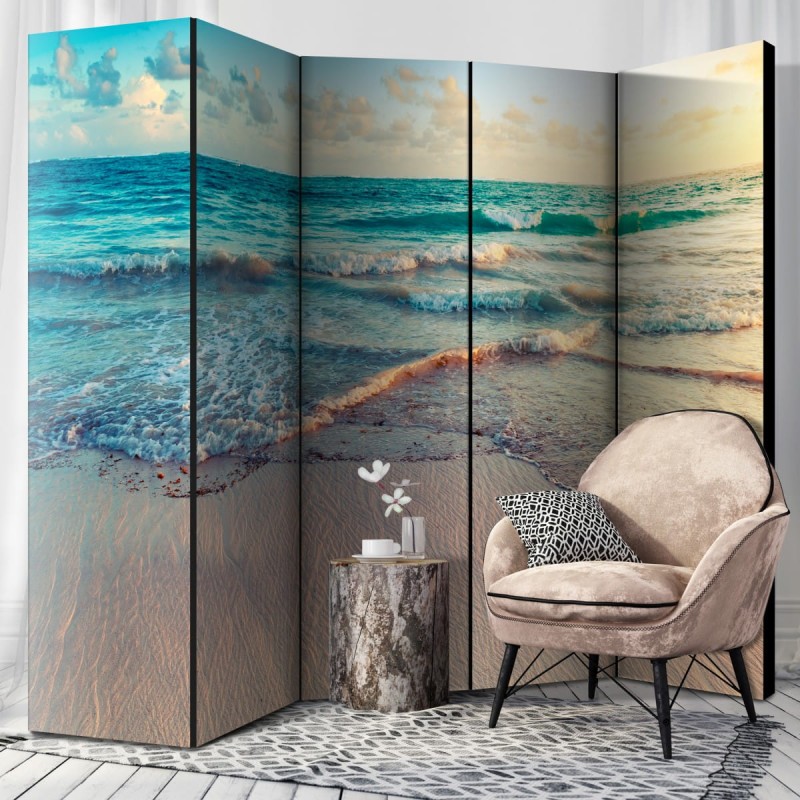 Parawan 5-częściowy - Plaża w Punta Cana II [Room Dividers]