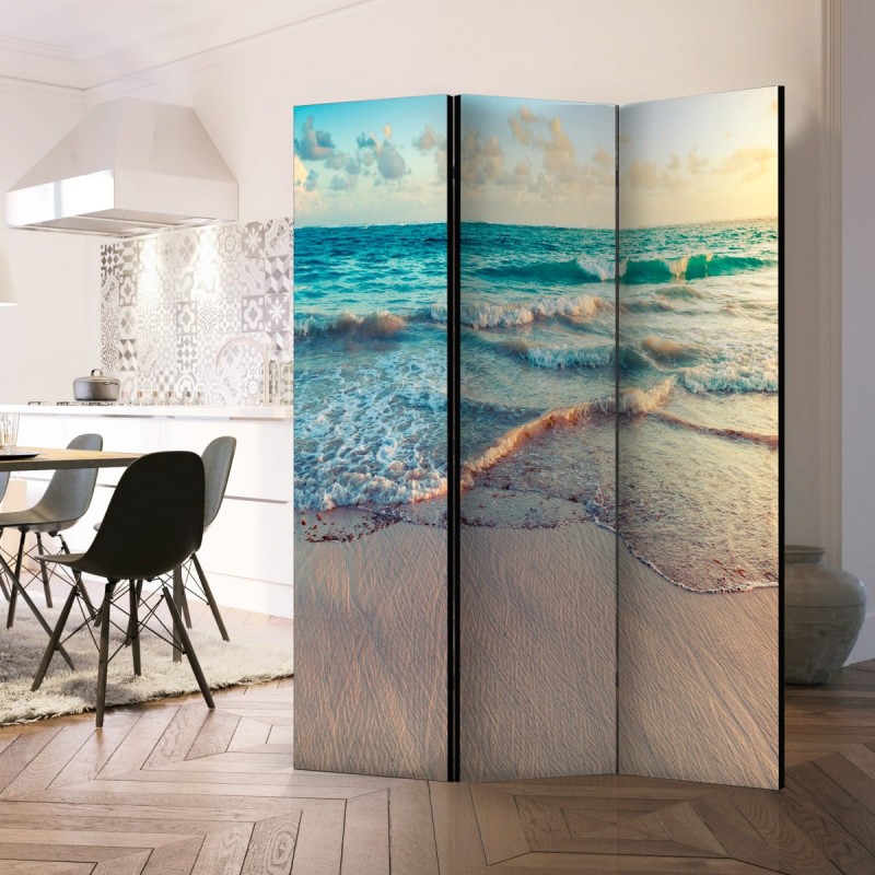 Parawan 3-częściowy - Plaża w Punta Cana [Room Dividers]