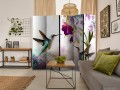 Parawan 5-częściowy - Kolibry i kwiaty II [Room Dividers]